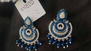Elegant Blue Stone Earrings