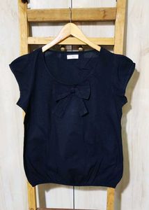 Black Cotton Top Size-36