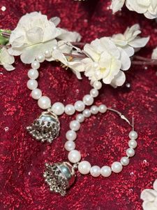 Pearl Jhumka Earrings