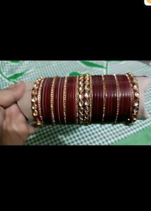 Combo Necklace With Chura Set