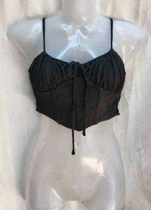 11171. Black Corset Style Cami Top