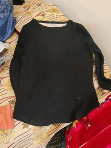 semi woolen black Top