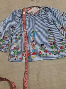 Cute Striped Floral Top