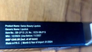 Swiss Beauty My Shine Lipstick 💄