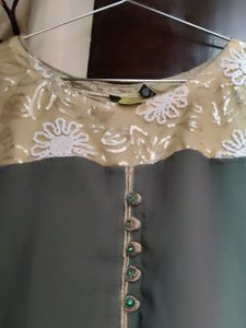 Dual Tone Straight Fit Kurta