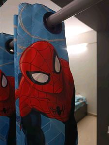 Spiderman Curtain And Pillows