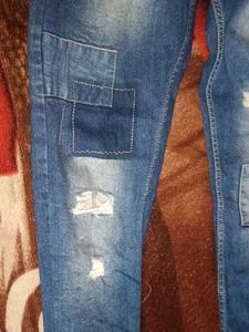 Distressed Patchwork Jeans Best Offer