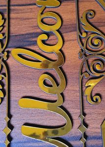 Welcome Wall Mdf Bord Sheet Design