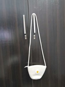 White Beachy Sling Bag