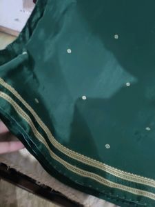 Dark Green 💚 Saree