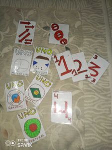 UNO. FLAG CARDS.