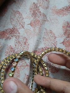 Pastel Rhinestone Bangle Bracelet