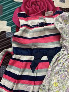 Girls Dresses Bundle - Striped &amp; Floral