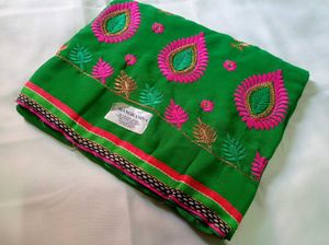 Embroidery 😍 Work Saree