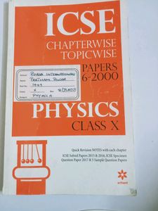 Physics Class 10th Icse Physic Last 10 Year's Ques