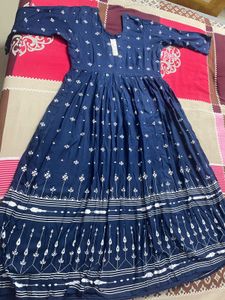 Elegant Blue Printed Kurta