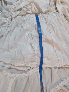 White Tiered Peasant Skirt