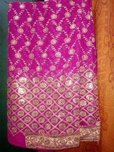 New Bridal Soft Georgette Pink Saree