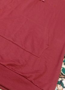 THE ROADSTER HOODIE DRESS. BRICK RED or MAROON COLOUR. L SIZE