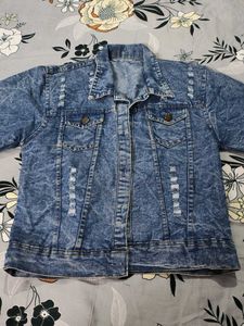 Distressed Denim Jacket