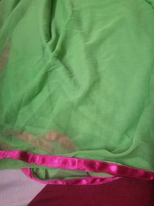 Elegant Green Embroidered Suit Set With Dupatta