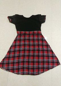 Plaid Fit &amp; Flare Dress