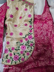 Pink Punjabi Salwar Suit With Jacket