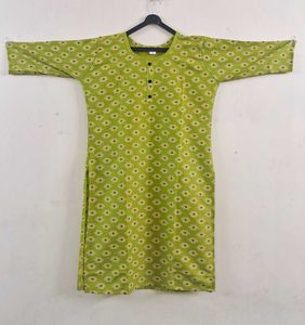 Pink Diamond Print Kurti
