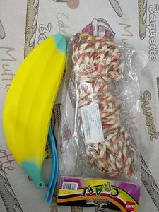Banana Pencil Case &amp; Jute Craft Cord Set