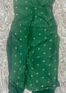 Green Kurta And Pants Set For Womens