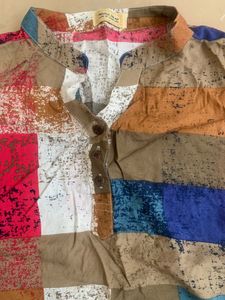 Multicolor Checkered Cotton Shirt