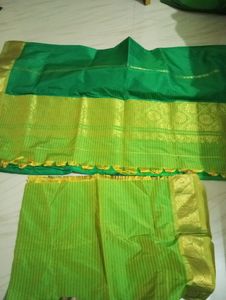 Green Silk Saree 💚
