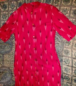 Pink Cotton Kurta