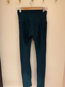 Super Sexy Textured Teal Leggings