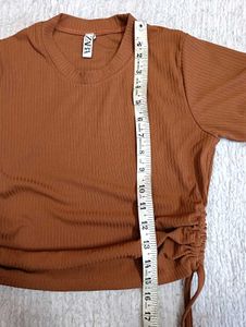 ZARA Cute Brown Crop Top