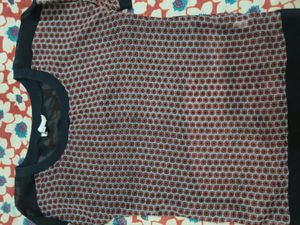 Black Printed Women Top