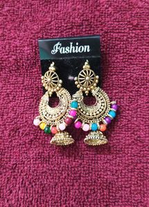 Colorful Jhumka Earrings