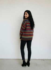 Vintage Patterned Sweater