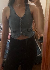 Zara Vintage Denim Vest