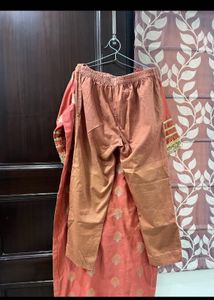 Kurta Pant Set With Gotta Lace Highlighted