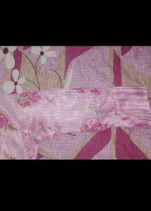 Pink Floral Kurta Set
