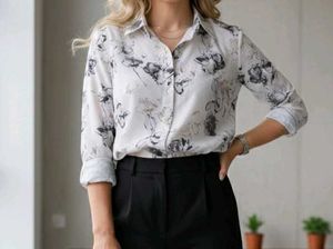 Floral Print Shirt  ( New Unused ) L