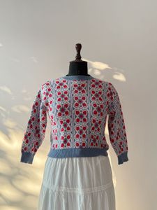 Patterned Knit Sweater