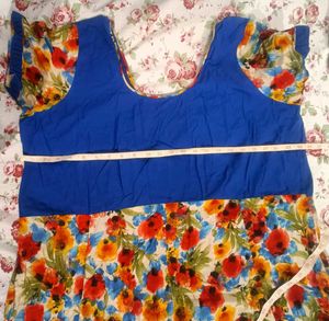 Floral Print Anarkali kurta