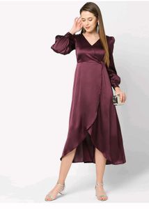 Women Satin Long Dress