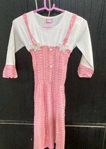 Pink &amp; White Dress