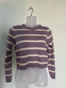 Striped Knit Sweater