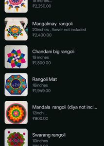 ready made Rangoli.