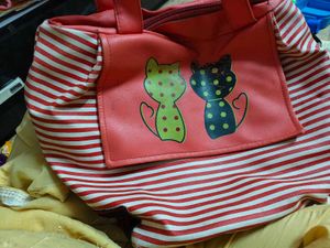Beautiful Lining Bag With Cartoon Kitty