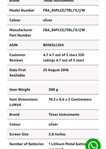 TEXAS INSTRUMENTS TI-84 PLUS CE SILVER EDITION DUM